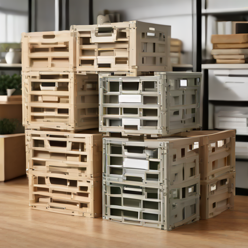 Afbeelding van Organiseer Herbruikbare Vouwkratten voor Efficiënt Gebruik