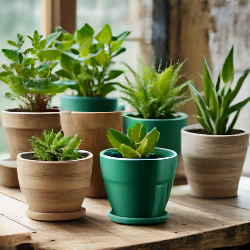 Afbeelding van Milieuvriendelijke Alternatieven voor Plastic Bloempothouders