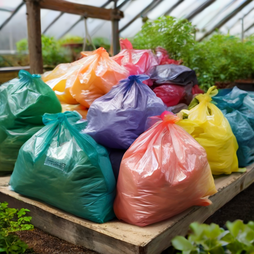 Afbeelding van Efficiënt Organiseren en Opslaan van Plastic Tuinzakken