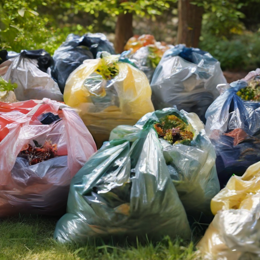 Afbeelding van Plastic Tuinzakken voor Effectief Composteren van Tuinafval