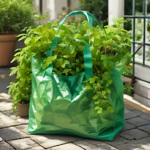 Afbeelding van Creatieve gebruiksopties voor plastic tuinzakken