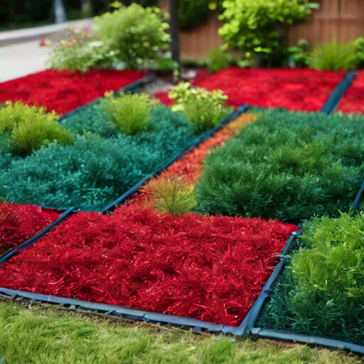 Afbeelding van Effectieve kleuren plastic mulchmatten voor tuinen