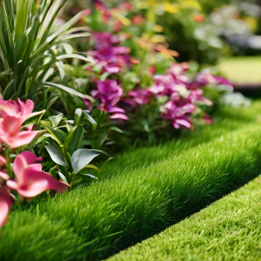 Afbeelding van Plastic gazonranden en onkruidbeheersing in de tuin
