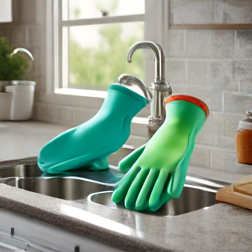 Afbeelding van Herbruikbare schoonmaakhandschoenen tegen bacteriën