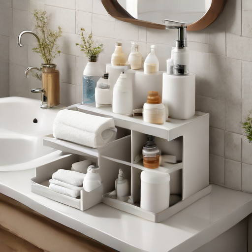 Afbeelding van Opvouwbare Toiletorganizers voor Gemak en Organisatie