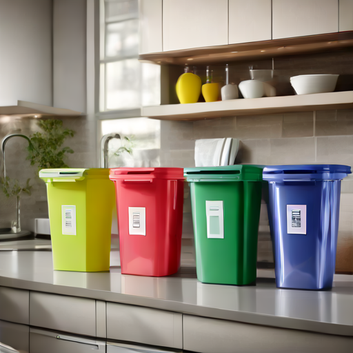 Afbeelding van Organiseer plastic afvalbakken effectief in huis