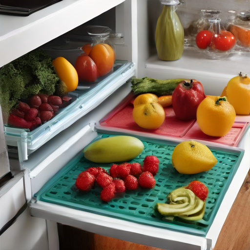 Afbeelding van Verminder voedselverspilling met siliconen koelkastmatjes