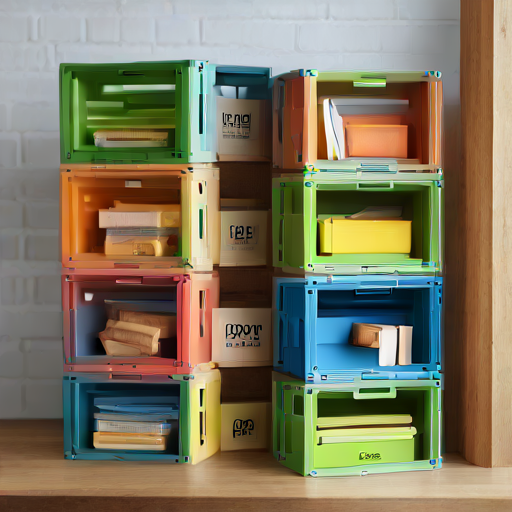 Afbeelding van Organiseer je herbruikbare vouwkratten efficiënt en slim