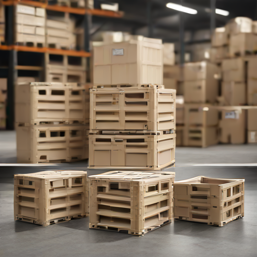 Afbeelding van Duurzame materialen van herbruikbare vouwkratten