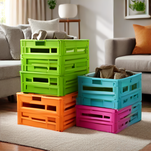 Afbeelding van Opvouwbare opslagkratten: De perfecte verhuisoplossing