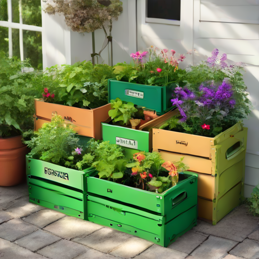 Afbeelding van Slimme tuinideeën met opvouwbare opslagkratten voor jouw tuin
