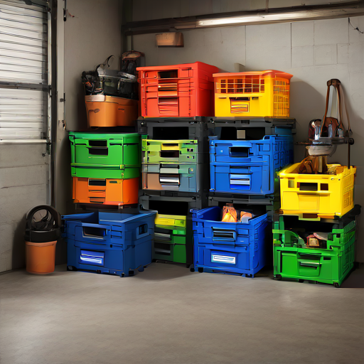 Afbeelding van Organiseer je garage met opvouwbare opslagkratten