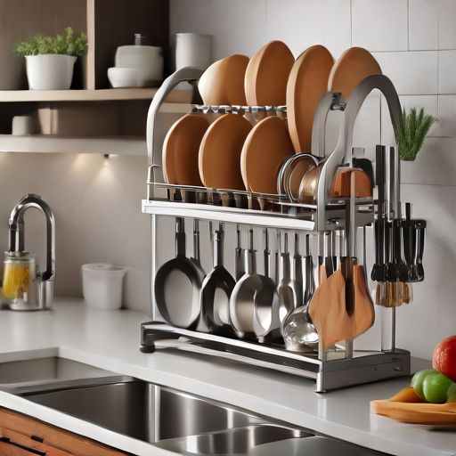 Afbeelding van Multifunctionele Keukenrekken: Praktisch en Stijlvol