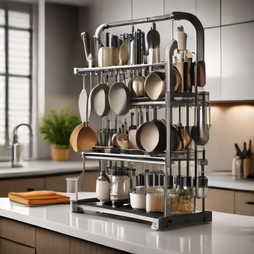 Afbeelding van Innovatieve multifunctionele keukenrekken van 2023