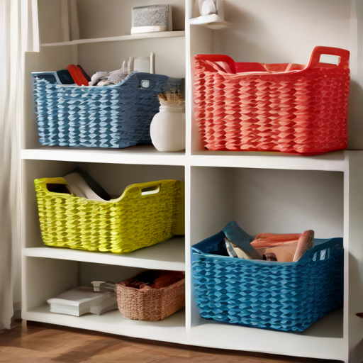 Afbeelding van Stijlvolle plastic opbergmandjes voor elk interieur