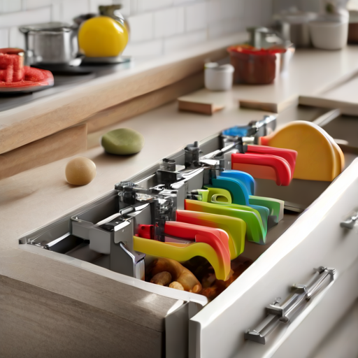 Afbeelding van Bespaar ruimte met multifunctionele keukenladeklemmen