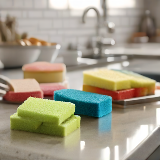 Afbeelding van Multifunctionele afwassponsjes: vaatwasmachine veilig?