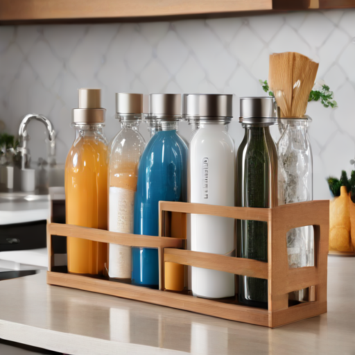 Afbeelding van Herbruikbare flessenorganizers: Minder plastic afval