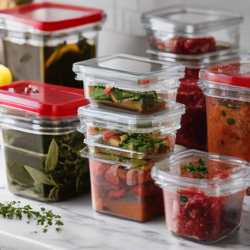 Afbeelding van Voorkom Vlekken en Geuren in Plastic Vleesmarinadebakken