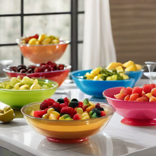 Afbeelding van Populaire kleuren en stijlen van plastic koelschalen