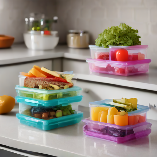 Afbeelding van Ruimte besparen met slimme plastic lunchorganizers