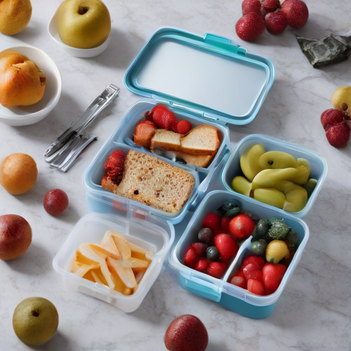 Afbeelding van Essentiële functionaliteiten voor plastic lunchorganizers