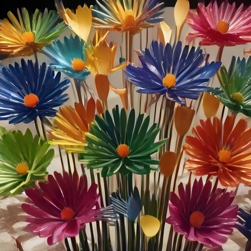 Afbeelding van Creatieve kunstprojecten met plastic vorken voor inspiratie