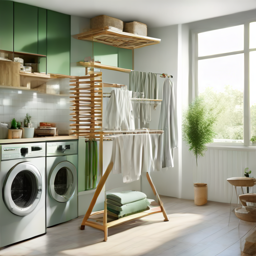 Afbeelding van Milieuvriendelijke opties voor plastic droogrekken ontdekken