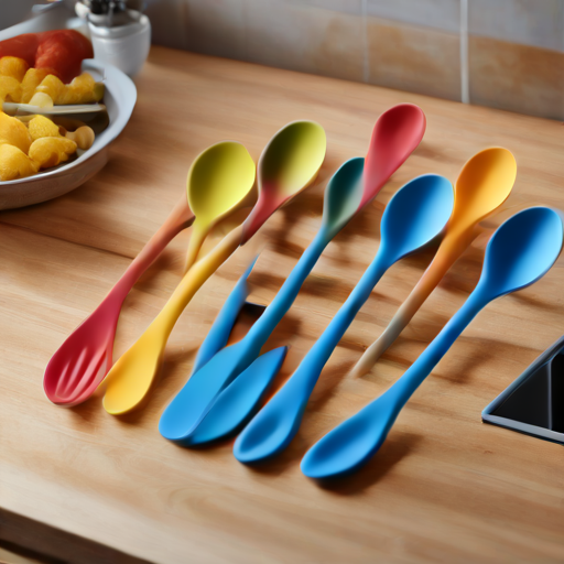 Afbeelding van Herbruikbare Siliconen Lepels: De Keukenhelden van Vandaag