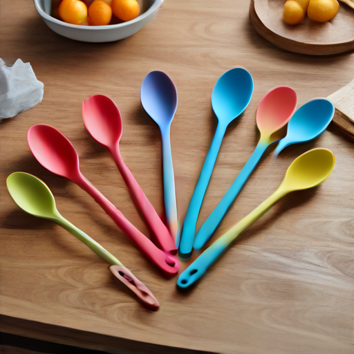 Afbeelding van Herbruikbare siliconen lepels voor elke keukenbehoefte