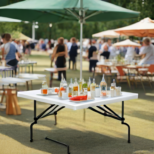 Afbeelding van Ontdek het gewicht van plastic opvouwbare tafels