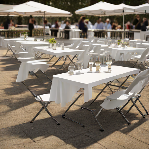 Afbeelding van Creatieve toepassingen voor opvouwbare plastic tafels