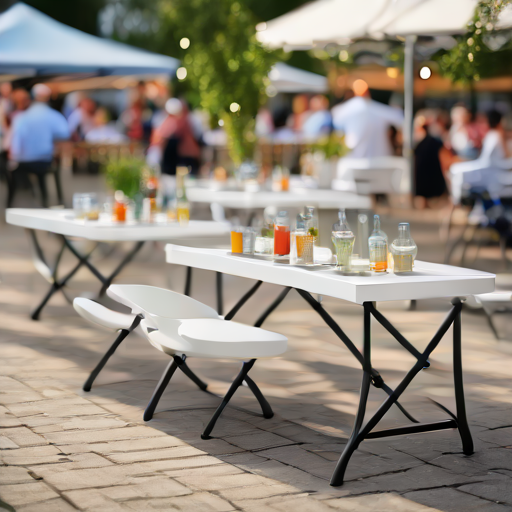 Afbeelding van Draagvermogen van plastic opvouwbare tafels: Belangrijk om te weten