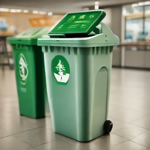 Afbeelding van Duurzaamheid in huis met plastic schillenopvangbakken