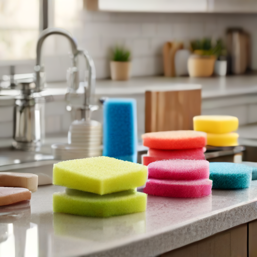 Afbeelding van Multifunctionele afwassponsjes: veelzijdig en effectief