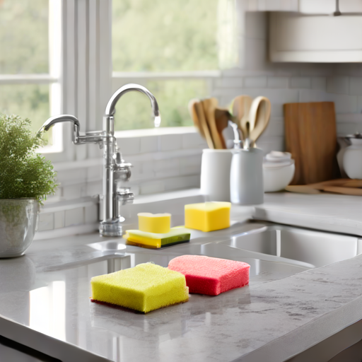 Afbeelding van Multifunctionele afwassponsjes: jouw huishoudhelden