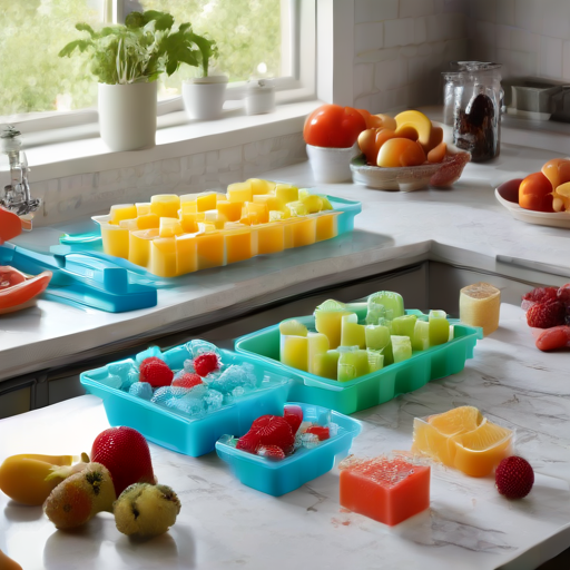 Afbeelding van Herbruikbare IJsvormpjes voor Gezonde Snacks Maken