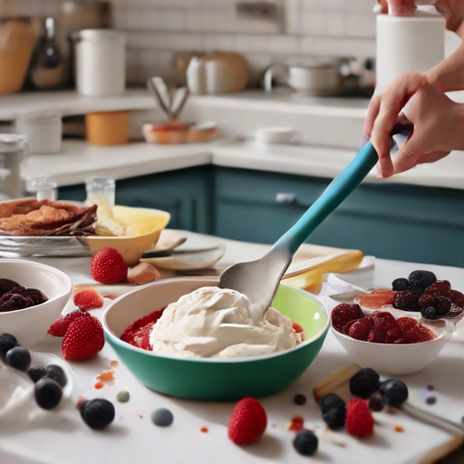 Afbeelding van Gebruik van plastic afschuimers voor desserts bereiden