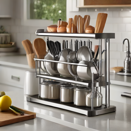 Afbeelding van Beste keukenblad organizers voor pottenopslag