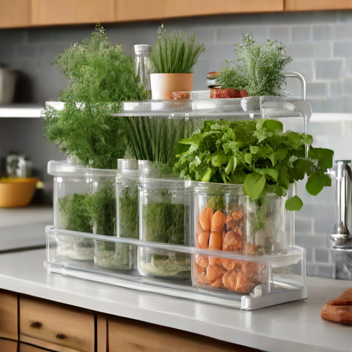 Afbeelding van Bespaar Ruimte met Slimme Plastic Kruidenhouder Stapels