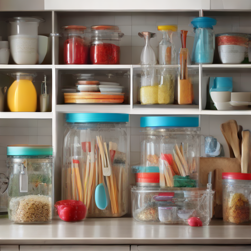 Afbeelding van Organiseer je plastic keukenaccessoires eenvoudig en snel