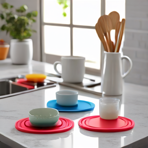 Afbeelding van Herbruikbare siliconen onderzetters schoonmaken en onderhouden