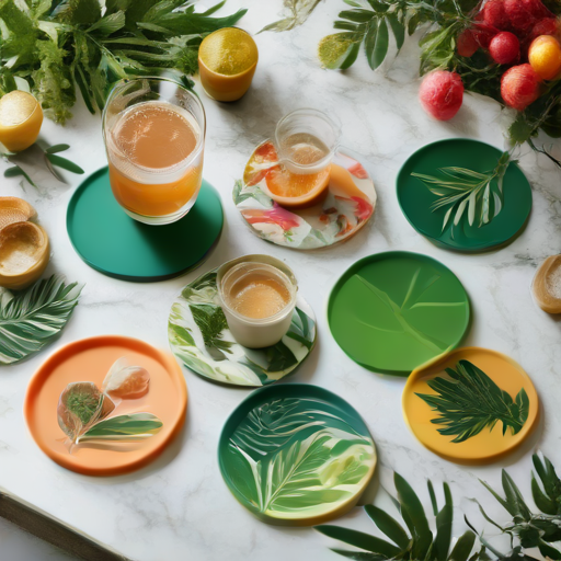 Afbeelding van Verminder Afval met Herbruikbare Siliconen Onderzetters