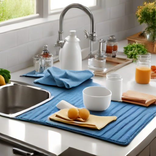 Afbeelding van Plastic droogmatten voor efficiënte afwasdroging