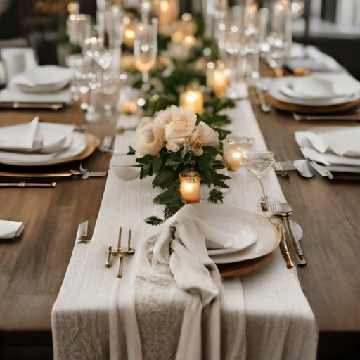 Afbeelding van Beste materialen voor herbruikbare tafellopers kiezen