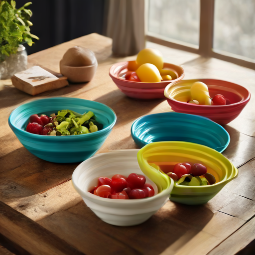 Afbeelding van Draag je opvouwbare schalen eenvoudig mee op reis