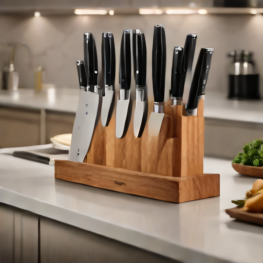 Afbeelding van Multifunctionele snijmesjes efficiënt opbergen