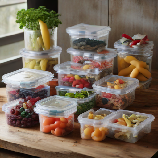 Afbeelding van Duurzame plastic bakjes met deksel: Eco-vriendelijk gemak