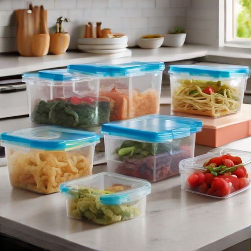 Afbeelding van Bewaar Restjes Slim met Plastic Bakjes met Deksel