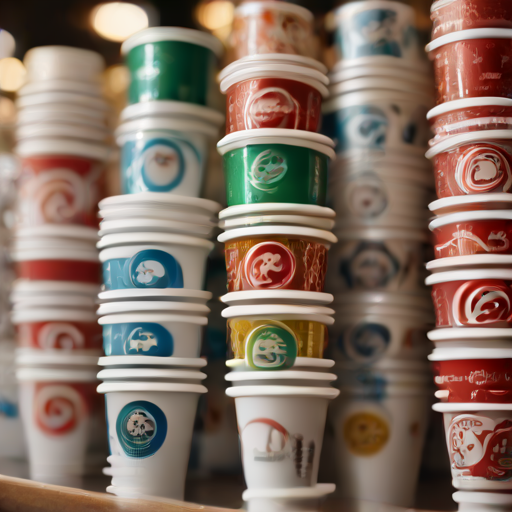 Afbeelding van Kosten van plastic koffiebekers in bulkbestellingen